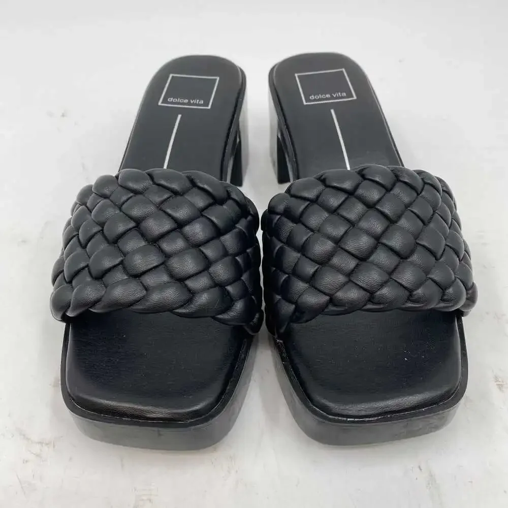 Dolce Vita Black Woven Slip-On Platform Sandals | Women’s US8 - Picture 5 of 13